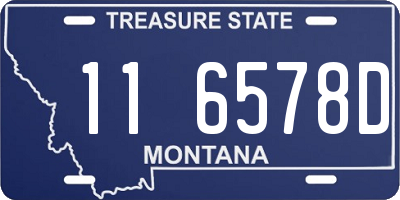 MT license plate 116578D