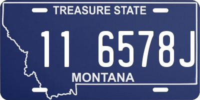 MT license plate 116578J