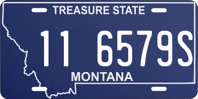 MT license plate 116579S