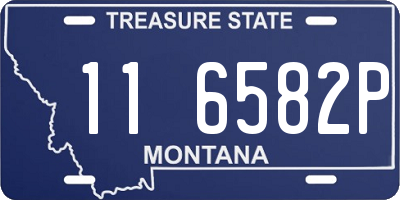 MT license plate 116582P