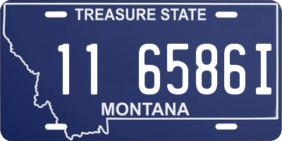 MT license plate 116586I