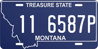 MT license plate 116587P