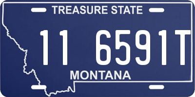 MT license plate 116591T