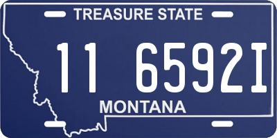 MT license plate 116592I