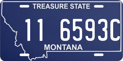 MT license plate 116593C