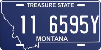 MT license plate 116595Y