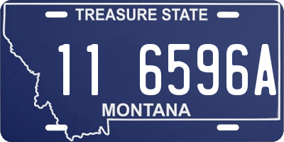 MT license plate 116596A