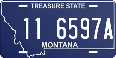 MT license plate 116597A
