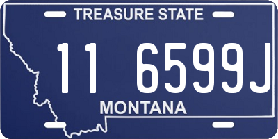 MT license plate 116599J