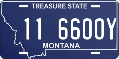 MT license plate 116600Y