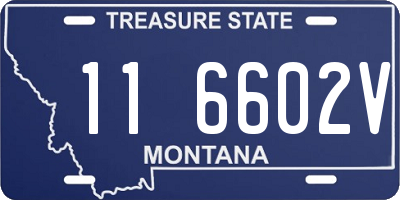 MT license plate 116602V