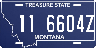 MT license plate 116604Z