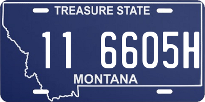 MT license plate 116605H