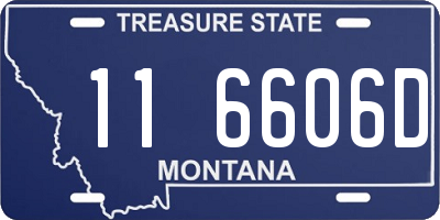 MT license plate 116606D