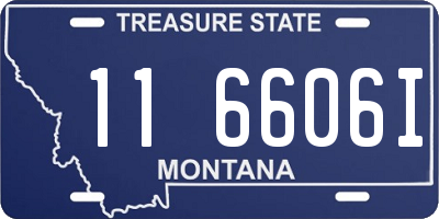 MT license plate 116606I