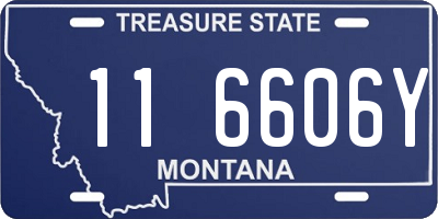 MT license plate 116606Y