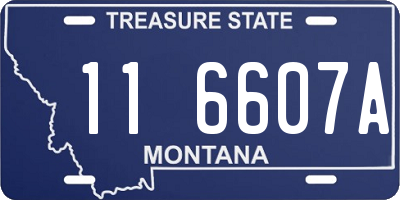 MT license plate 116607A