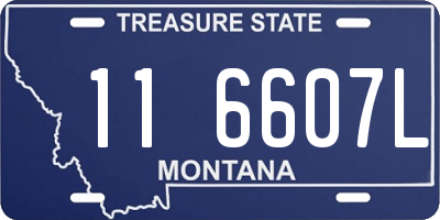MT license plate 116607L