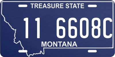 MT license plate 116608C