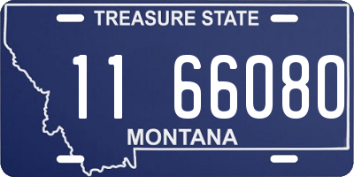 MT license plate 116608O