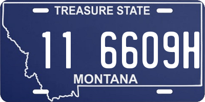 MT license plate 116609H