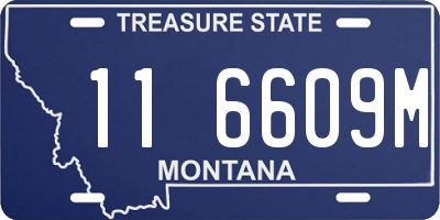 MT license plate 116609M