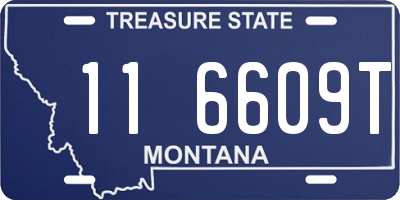 MT license plate 116609T
