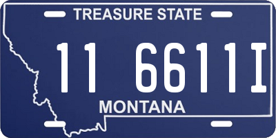 MT license plate 116611I