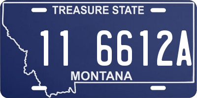 MT license plate 116612A