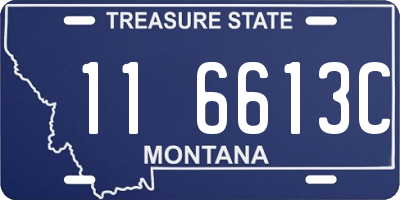 MT license plate 116613C