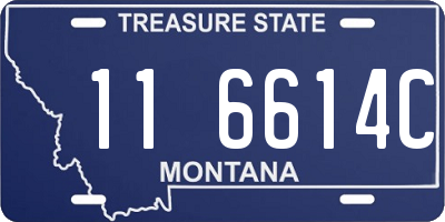 MT license plate 116614C