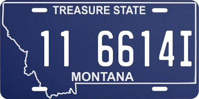 MT license plate 116614I