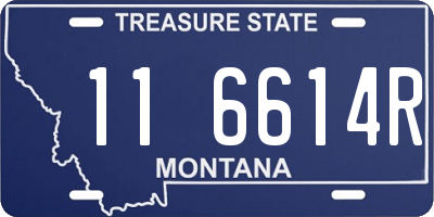 MT license plate 116614R