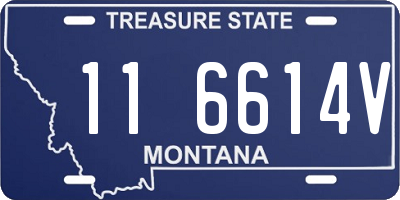 MT license plate 116614V