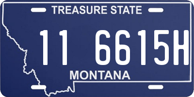 MT license plate 116615H