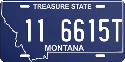MT license plate 116615T
