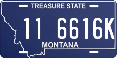 MT license plate 116616K
