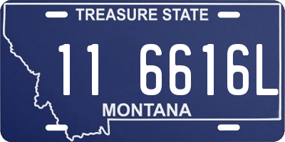 MT license plate 116616L