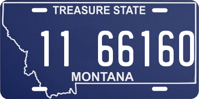 MT license plate 116616O