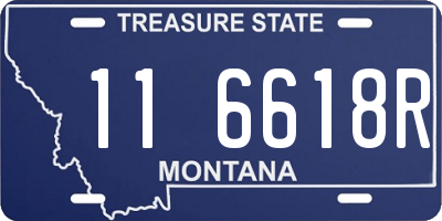 MT license plate 116618R