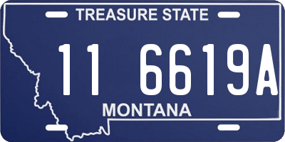 MT license plate 116619A