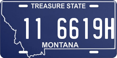 MT license plate 116619H