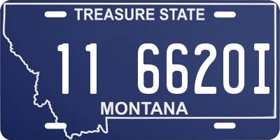 MT license plate 116620I