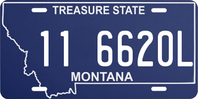 MT license plate 116620L