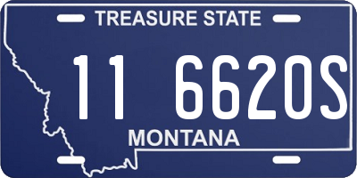 MT license plate 116620S