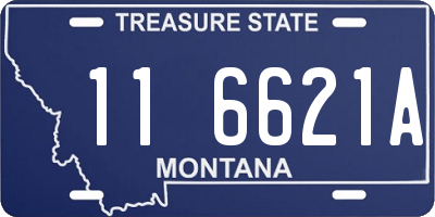 MT license plate 116621A