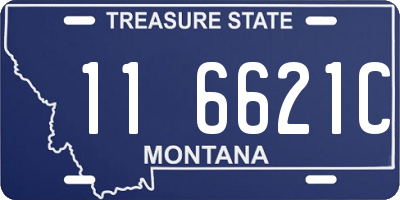 MT license plate 116621C