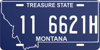 MT license plate 116621H
