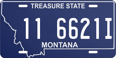 MT license plate 116621I