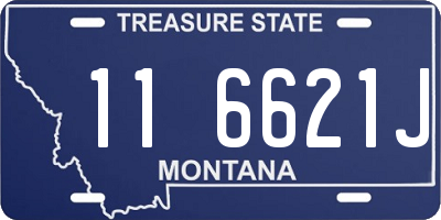 MT license plate 116621J